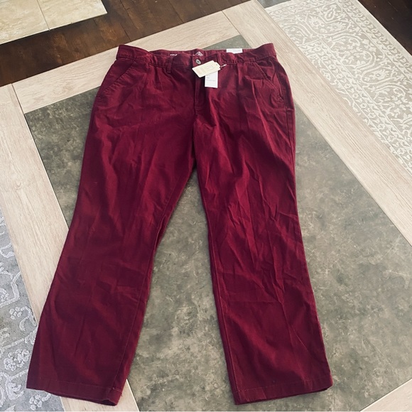 St. John's Bay Women's Relaxed Fit Girl Friend Chino Pant - Picture 5 of 15